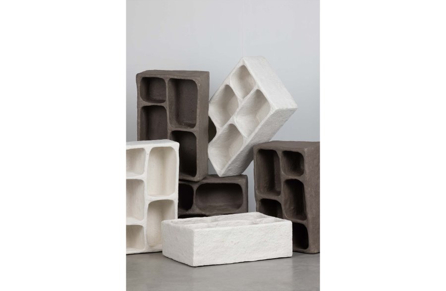 BEPUREHOME Collection vghylde, rektangulr - gr papmache