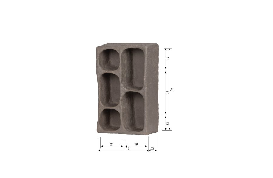 BEPUREHOME Collection vghylde, rektangulr - gr papmache