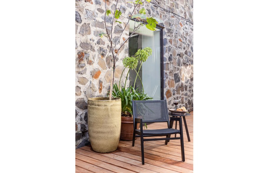 WOOOD Pem havestol, m. armln - sort aluminium 