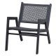 WOOOD Pem havestol, m. armln - sort aluminium 