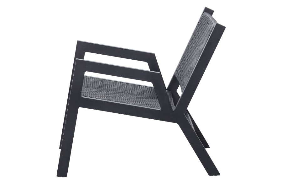 WOOOD Pem havestol, m. armln - sort aluminium 