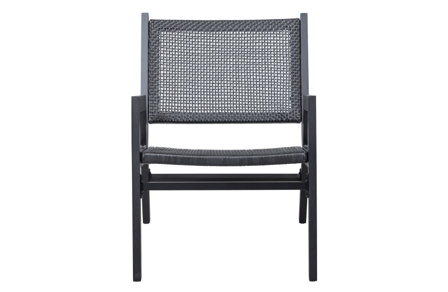 WOOOD Pem havestol, m. armln - sort aluminium 