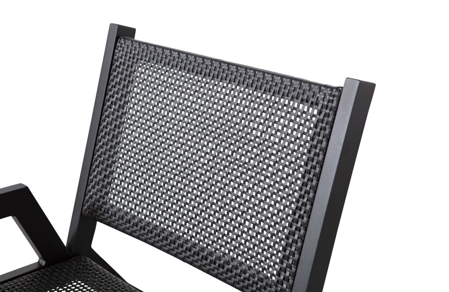 WOOOD Pem havestol, m. armln - sort aluminium 