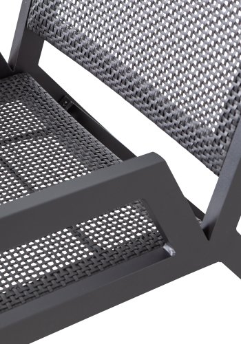 WOOOD Pem havestol, m. armln - sort aluminium 