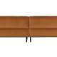 WOOOD EXCLUSIVE Lloyd 4 pers. sofa - kanel vasket fljl og sort metal