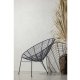 WOOOD Jane udendrs loungestol - blk sort polyethylen og sort stl