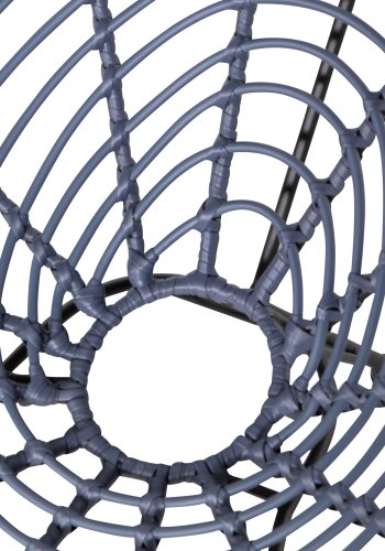 WOOOD Jane udendrs loungestol - blk sort polyethylen og sort stl