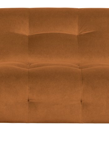 WOOOD EXCLUSIVE Lloyd lnestol - kanel vasket fljl og sort metal