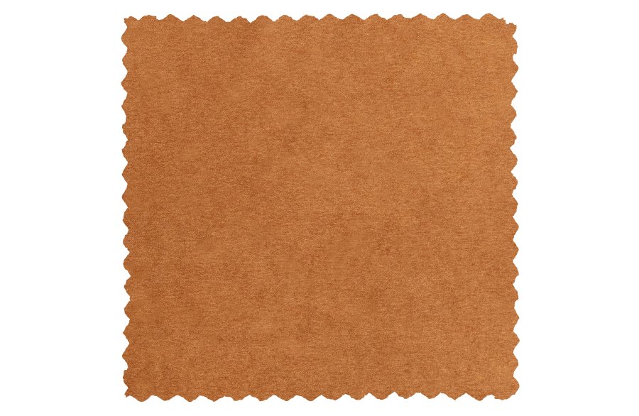 WOOOD EXCLUSIVE Lloyd puf, kvadratisk - kanel vasket fljl og sort metal (90x90)