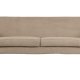 WOOOD Rocco sofa - sand polyester bamsestof og sort birketr