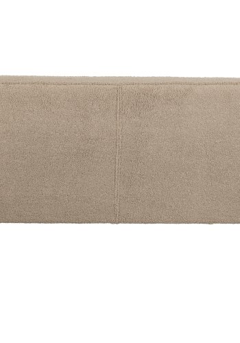 WOOOD Rocco sofa - sand polyester bamsestof og sort birketr