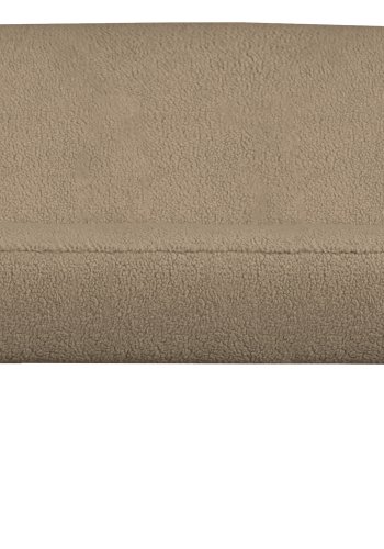 WOOOD Sara lille sofa - sand polyester bamsestof og tr