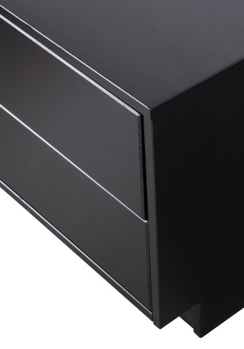 WOOOD EXCLUSIVE Finca TV-skab, m. 2 push to open skuffer - sort fyrretr