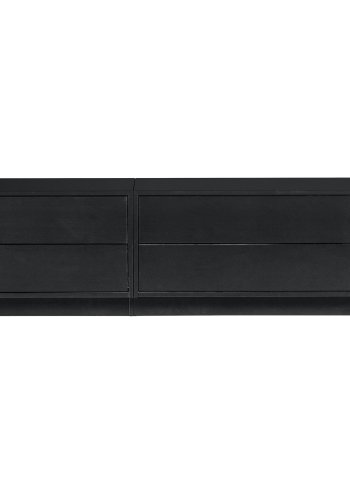 WOOOD EXCLUSIVE Finca TV-skab, m. 2 push to open skuffer - sort fyrretr