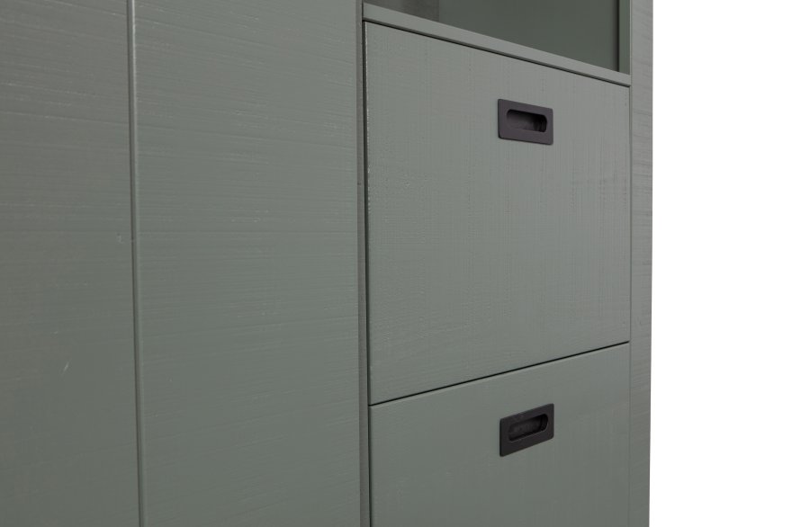 VTWONEN Slide Barn skab, m. 1 skydelge, 4 skuffer og 4 hylder - sbe fyrretr