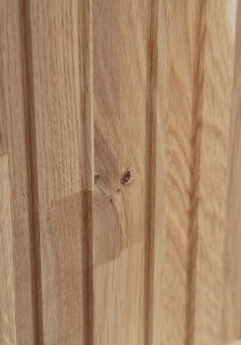 WOOOD EXCLUSIVE New Gravure TV-bord, m. 3 push to open lger - natur egefinér og sort metal (B:150)