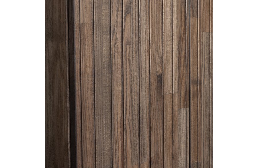 WOOOD EXCLUSIVE New Gravure skab, m. 2 push to open lger, 1 skuffe - espresso askefinér/sort metal