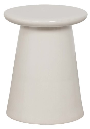 VTWONEN Button sidebord, rund - hvid keramik (35)