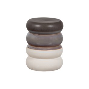 VTWONEN Bulb sidebord, rund - gr meleret keramik (34)