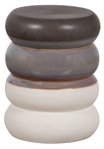 VTWONEN Bulb sidebord, rund - gr meleret keramik (34)