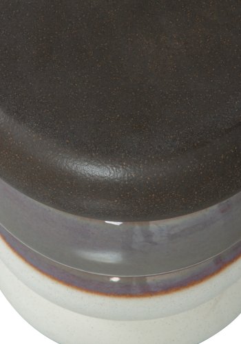 VTWONEN Bulb sidebord, rund - gr meleret keramik (34)