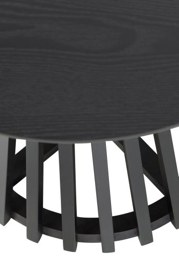 VTWONEN Slats High sidebord, rund - sort MDF og fyrretr (50)