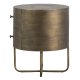 BEPUREHOME Collection kommode, m. 2 skuffer, rund - antik messing metal (39)