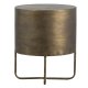 BEPUREHOME Collection kommode, m. 2 skuffer, rund - antik messing metal (39)