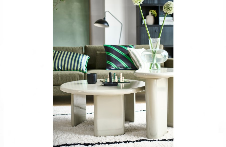 VTWONEN Beach lille sidebord, organisk - ler mangotr (64x51)