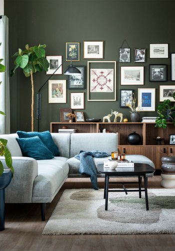 VTWONEN Elegance sofabord, rektangulr - sort mangotr og metal (100x60)