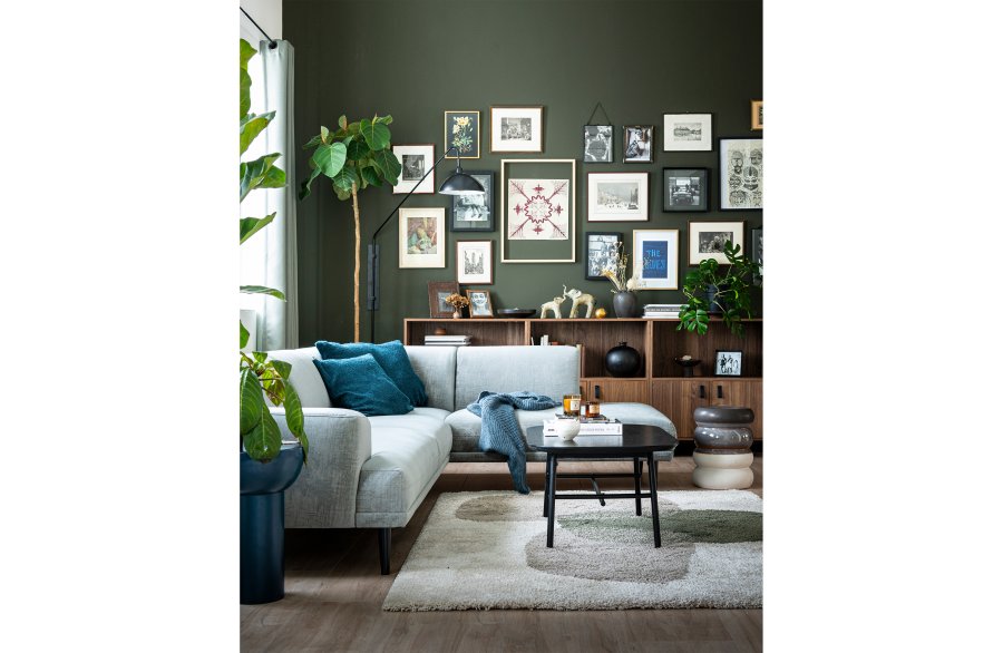 VTWONEN Elegance sofabord, rektangulr - sort mangotr og metal (100x60)