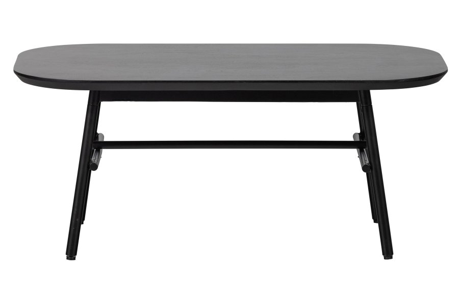 VTWONEN Elegance sofabord, rektangulr - sort mangotr og metal (100x60)