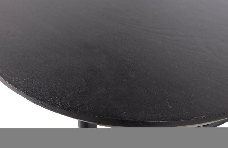 VTWONEN Elegance sofabord, rektangulr - sort mangotr og metal (100x60)