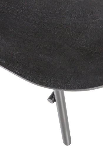 VTWONEN Elegance sofabord, rektangulr - sort mangotr og metal (100x60)