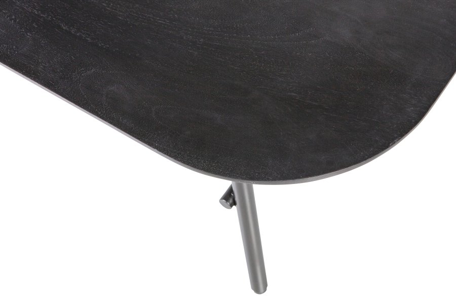 VTWONEN Elegance sofabord, rektangulr - sort mangotr og metal (100x60)