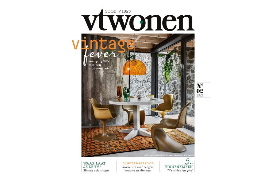 VTWONEN Deck spisebord, rund - ler mangotr (120)