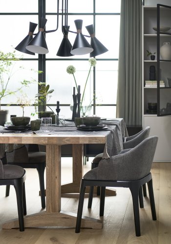 VTWONEN Deck spisebord, rektangulr - natur mangotr (200x90)