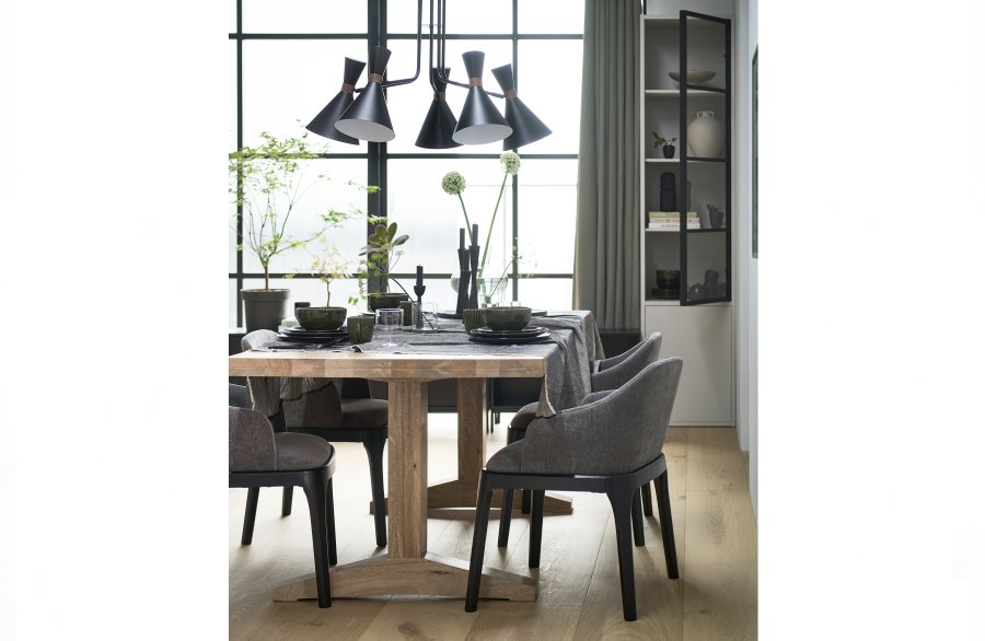 VTWONEN Deck spisebord, rektangulr - natur mangotr (200x90)