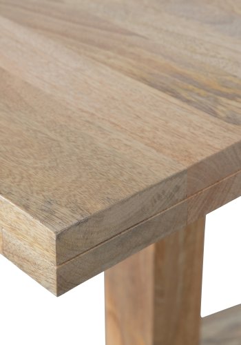 VTWONEN Deck spisebord, rektangulr - natur mangotr (200x90)