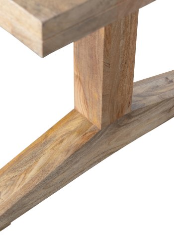 VTWONEN Deck spisebord, rektangulr - natur mangotr (200x90)
