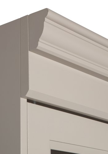 VTWONEN Chow vitrineskab, m. 4 lger og 3 hylder - glas og gr dakargrau fyrretr