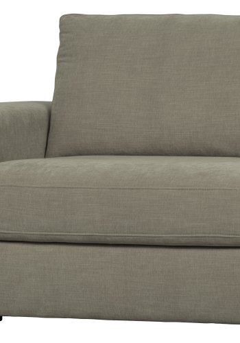 VTWONEN Family 1 pers. sofamodul, m. armln, venstre - varm gr polyester