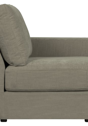 VTWONEN Family 1 pers. sofamodul, m. armln, hjre - varm gr polyester