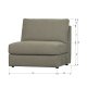 VTWONEN Family 1 pers. sofamodul, u. armln - varm gr polyester