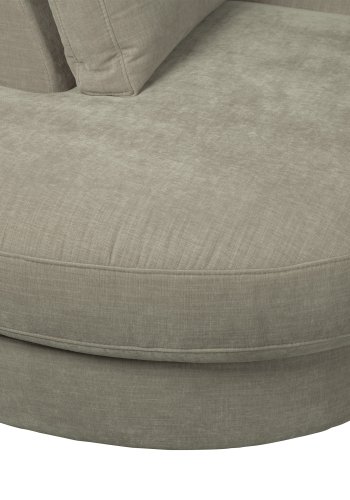 VTWONEN Family 1 pers. sofamodul, rundt hjrne, venstre - varm gr polyester