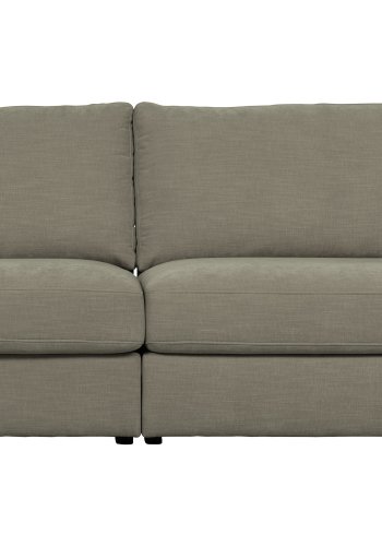 VTWONEN Family 1 pers. sofamodul, rundt hjrne, venstre - varm gr polyester
