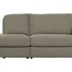 VTWONEN Family 1 pers. sofamodul, rundt hjrne, venstre - varm gr polyester