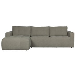VTWONEN Bar sofa, m. chaiselong, venstre - varm gr polyester