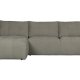 VTWONEN Bar sofa, m. chaiselong, venstre - varm gr polyester