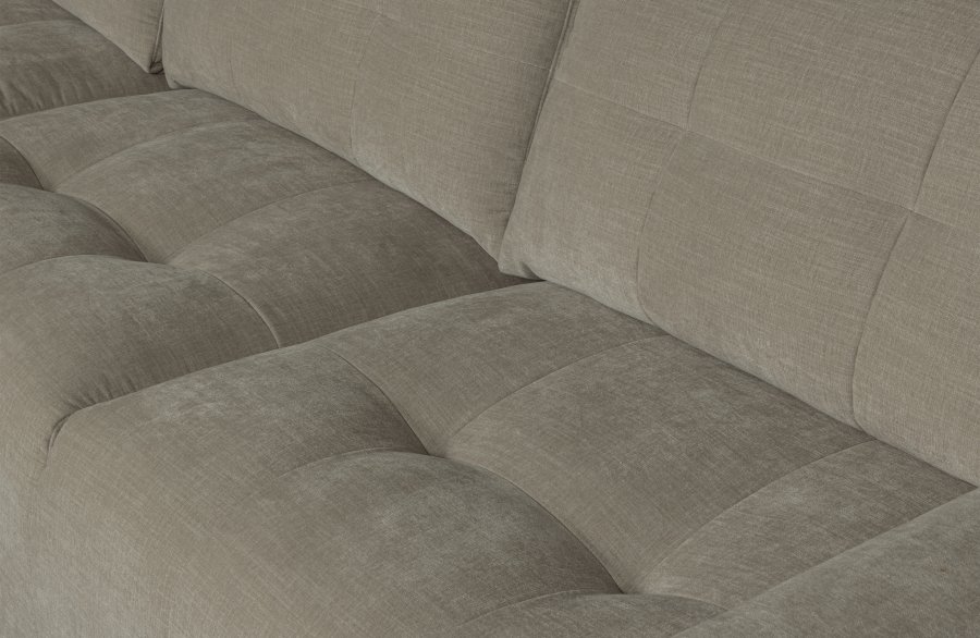 VTWONEN Bar sofa, m. chaiselong, venstre - varm gr polyester
